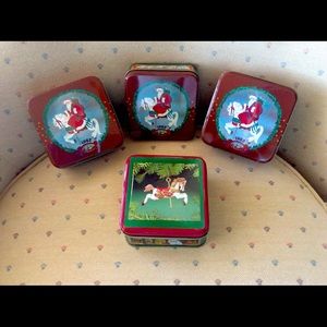 Willitts 1986 Carousel Horse Ornaments (4)